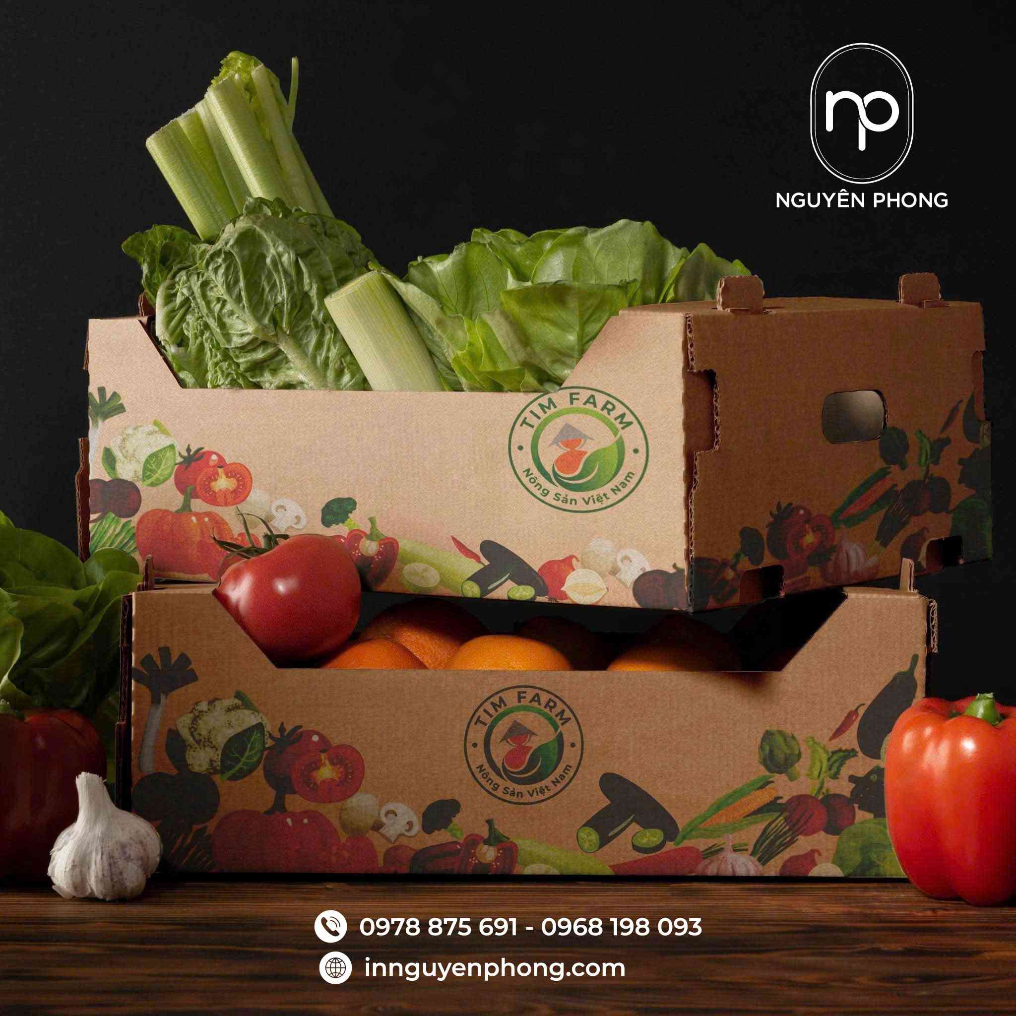 Hộp đựng rau củ có cửa sổ mở